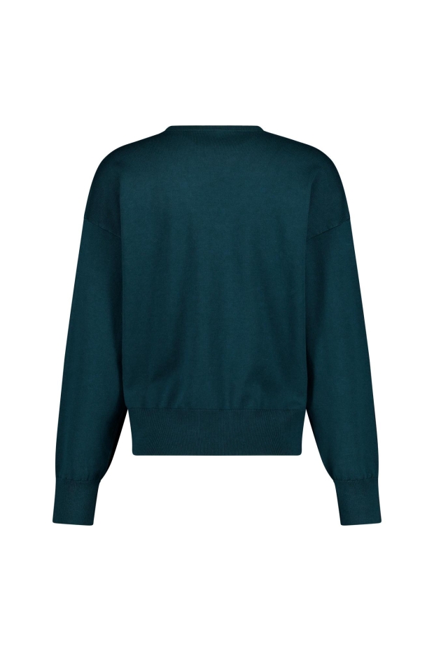 Studio Anneloes Ruth vneck pullover 14217 8300 dark teal