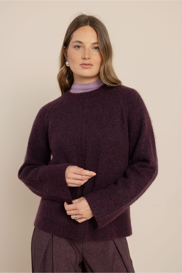 Studio Anneloes Sammy pullover 14218 4800 aubergine