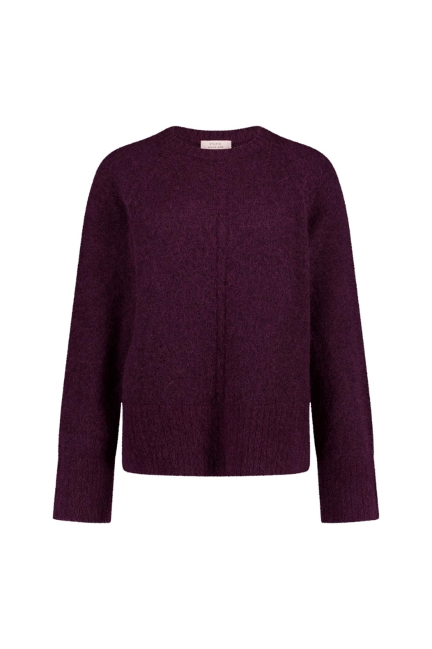 Studio Anneloes Sammy pullover 14218 4800 aubergine
