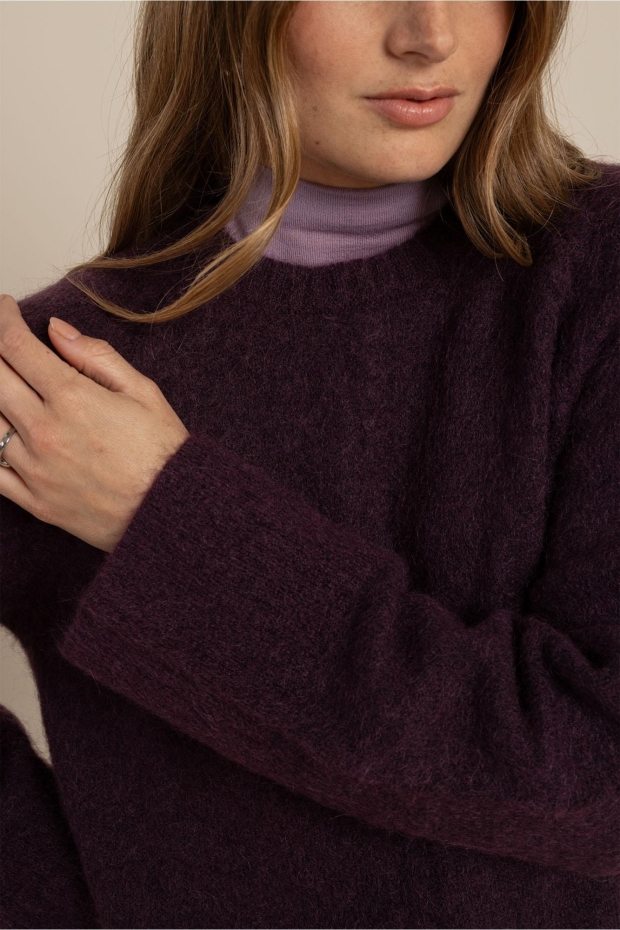 Studio Anneloes Sammy pullover 14218 4800 aubergine