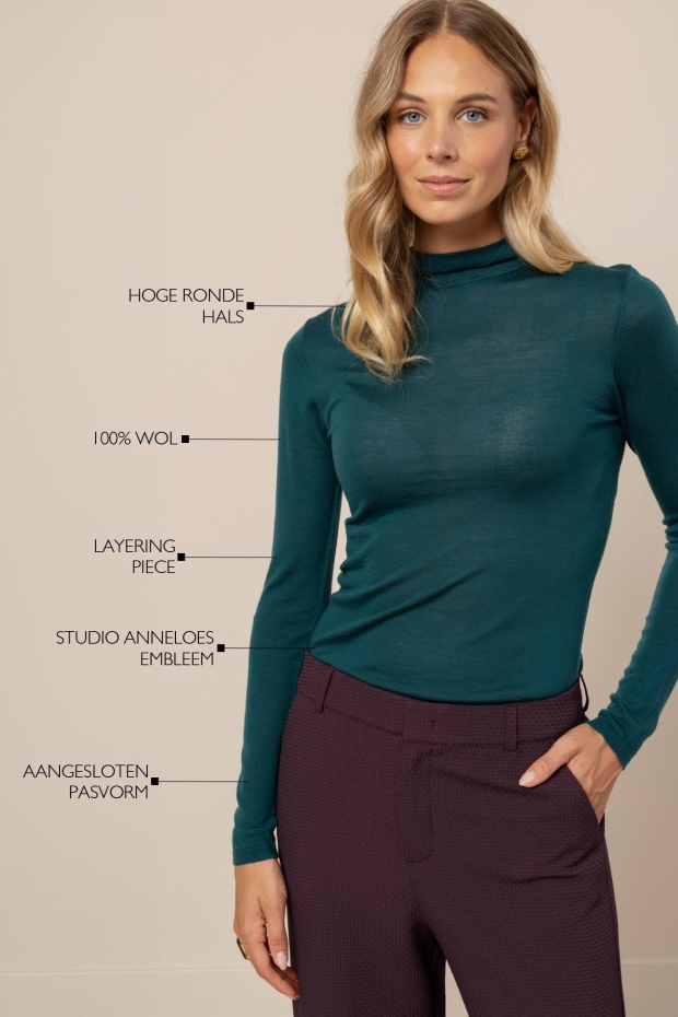 Studio Anneloes Reggie col pullover 14220 8200 teal