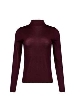 Studio Anneloes Studio Anneloes reggie col pullover 14220 T-shirt Lange mouw 4800 aubergine