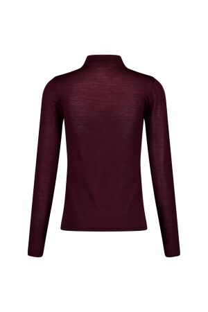 Studio Anneloes Studio Anneloes reggie col pullover 14220 T-shirt Lange mouw 4800 aubergine