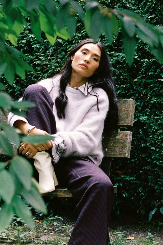 Studio Anneloes Lisette pullover 14225 4700 light aubergine