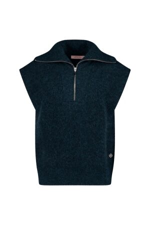 Studio Anneloes Studio Anneloes joesha sleeveless pullover 14227 Trui korte mouw 8300 dark teal