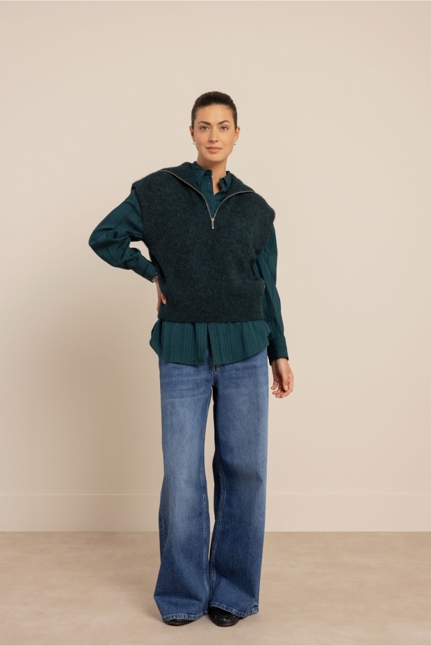 Studio Anneloes Joesha sleeveless pullover 14227 8300 dark teal