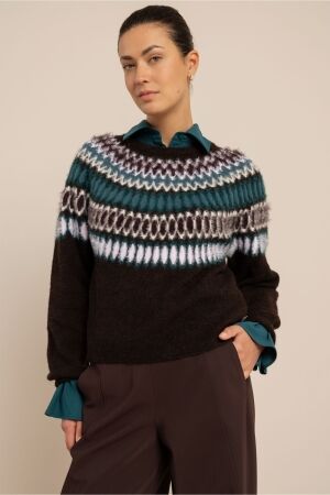 Studio Anneloes Studio Anneloes femmy fairisle pullover 14230 Trui 9997 multi color