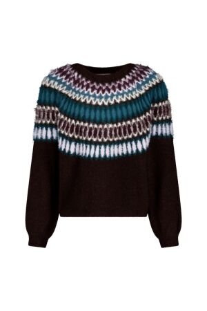 Studio Anneloes Studio Anneloes femmy fairisle pullover 14230 Trui 9997 multi color