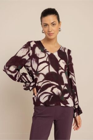Studio Anneloes Studio Anneloes paula flower top 14236 T-shirt Lange mouw 9997 multi color