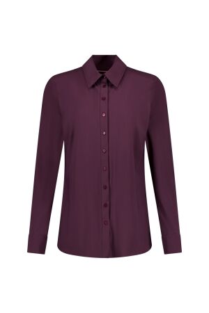 Studio Anneloes Studio Anneloes poppy blouse 14241 Blouse 4800 aubergine