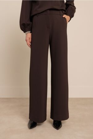 Studio Anneloes Studio Anneloes luz twill trousers 14250 Broek 8700 espresso