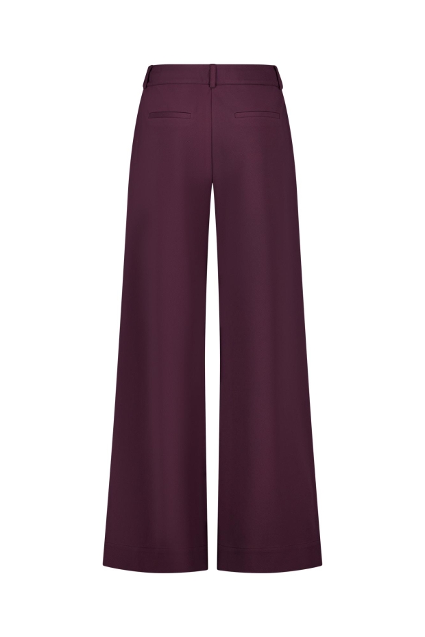 Studio Anneloes Luz twill trousers 14250 4800 aubergine