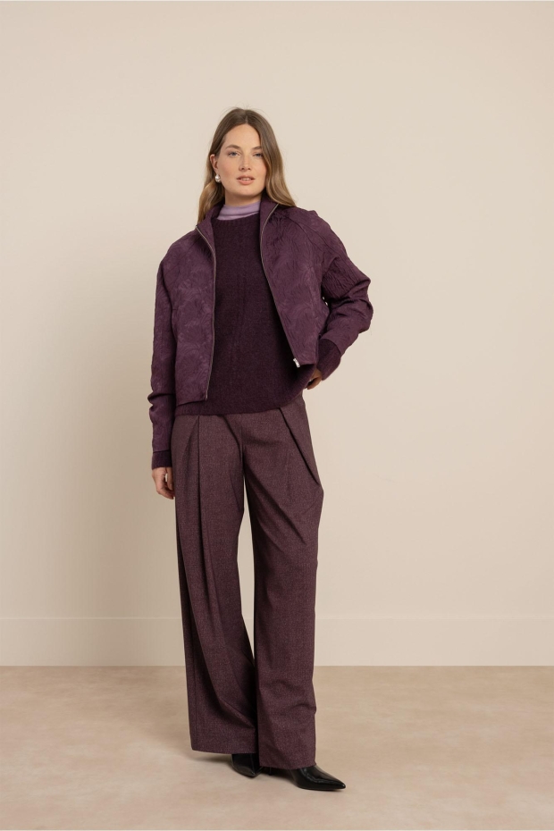 Studio Anneloes Mels bomber jacket 14254 4800 aubergine