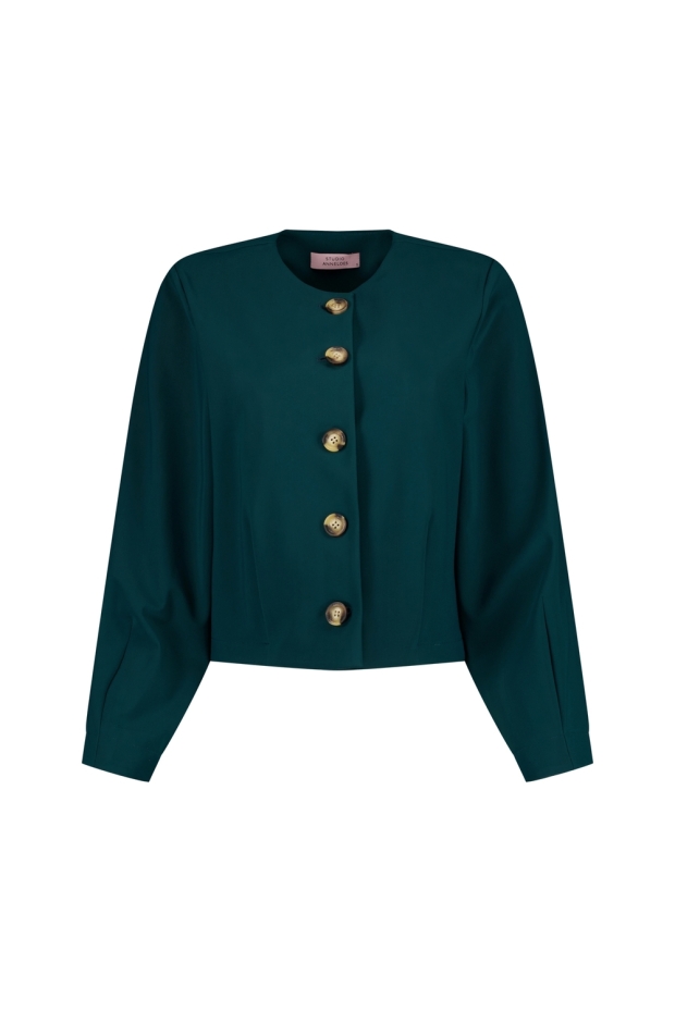 Studio Anneloes Jory jacket 14251 8300 dark teal