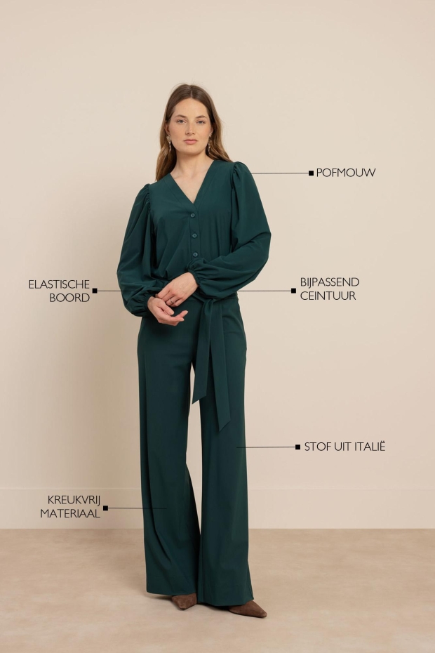 Studio Anneloes Cherie jumpsuit 14258 8300 dark teal