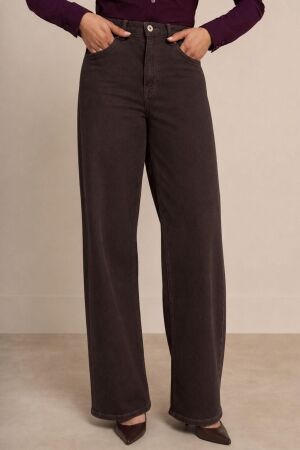 Studio Anneloes Studio Anneloes lexie denim trousers 14281 Loose fit 8700 espresso