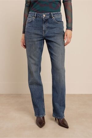 Studio Anneloes Studio Anneloes sage straight denim trousers 14287 Straight leg 9808 vintage stone