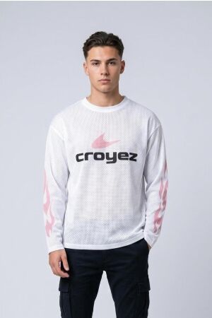 Croyez Homme Croyez Homme croyez service dept longsleeve cra40026007 T-shirt Lange mouw white