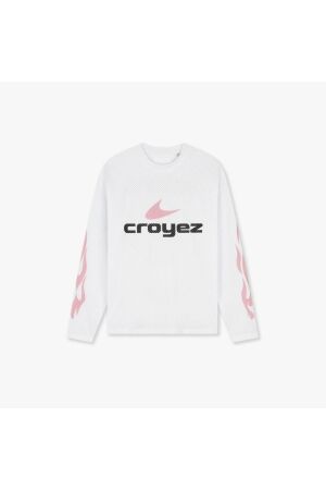 Croyez Homme Croyez Homme croyez service dept longsleeve cra40026007 T-shirt Lange mouw white