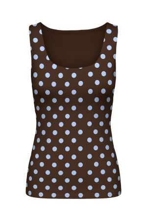 Only Only onllone aop 2-way s/l top jrs Tops en Singlets seal brown
