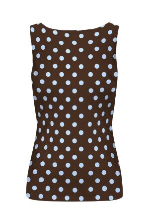Only Only onllone aop 2-way s/l top jrs Tops en Singlets seal brown