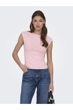 Only Only onlmira capsl ruching top jrs noos 15367938 T-shirt Korte mouw 5007929 romance rose