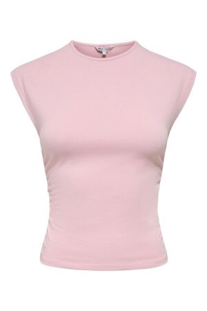 Only Only onlmira capsl ruching top jrs noos 15367938 T-shirt Korte mouw 5007929 romance rose