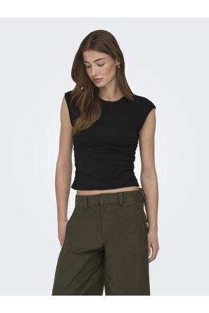Only Only onlmira capsl ruching top jrs noos 15367938 T-shirt Korte mouw 4985039 black