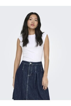 Only Only onlmira capsl ruching top jrs noos 15367938 T-shirt Korte mouw 4947067 white
