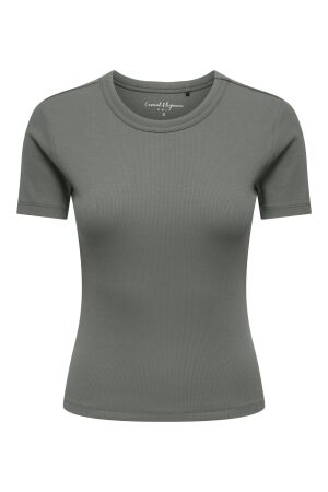 Only Only onlval s/s o-neck solid top jrs noos T-shirts castor gray