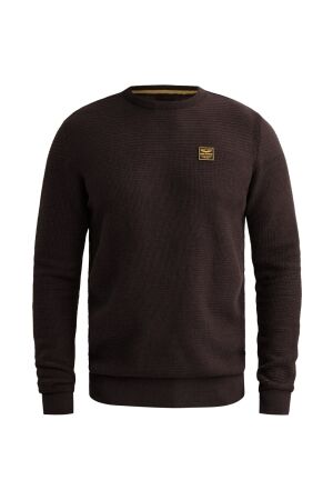 PME Legend PME Legend cotton mouline (organic) pkw2610300 Trui 4357 dark aubergine