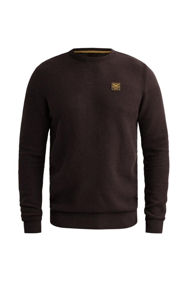 PME Legend cotton mouline (organic) PKW2610300 4357 dark aubergine