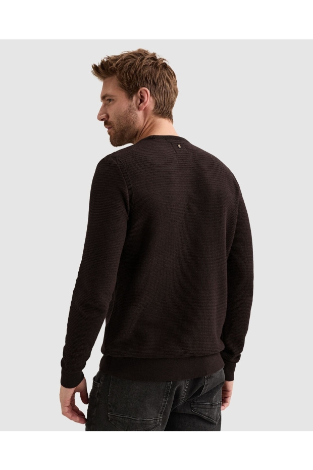 PME Legend cotton mouline (organic) PKW2610300 4357 dark aubergine