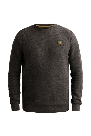 PME Legend PME Legend cotton mouline (organic) pkw2610300 Trui 9067 jet black