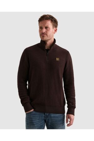 PME Legend PME Legend cotton mouline (organic) pkw2610301 Trui 4357 dark aubergine