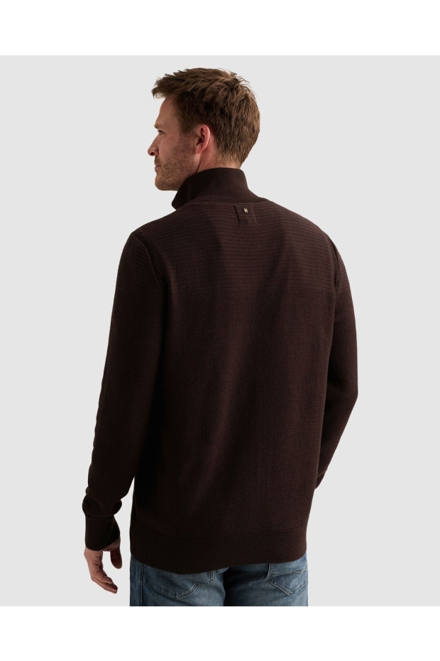 PME Legend cotton mouline (organic) PKW2610301 4357 dark aubergine