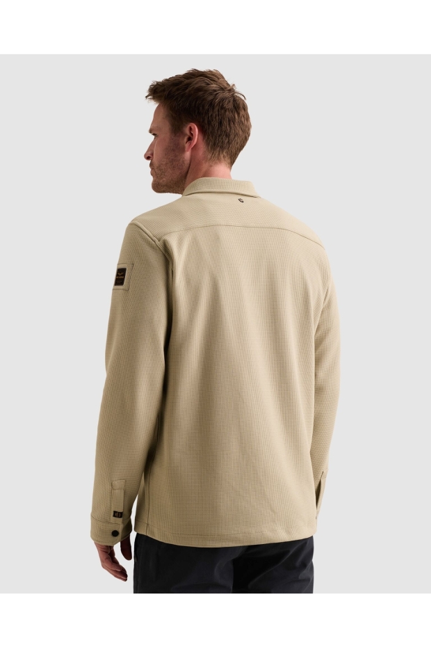 PME Legend The Jones Jersey Waffle/overshirt PSI2610288 6412 stone green