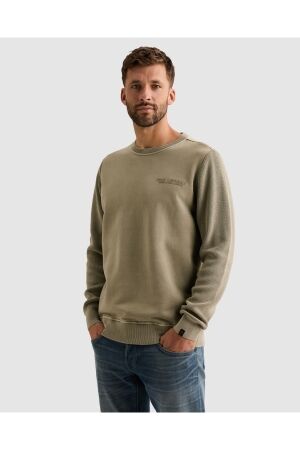 PME Legend PME Legend sweat knit combination psw2610323 Sweater 6412 stone green