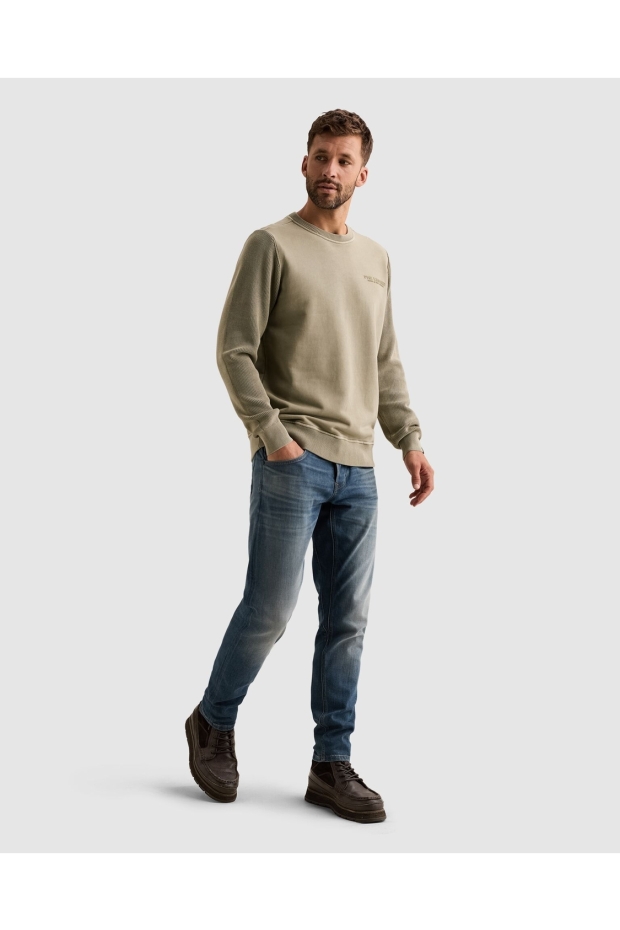 PME Legend sweat knit combination PSW2610323 6412 stone green