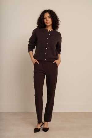 Studio Anneloes Studio Anneloes bibi cardigan 91545 Vest 8700 espresso