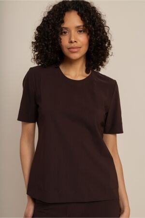 Studio Anneloes Studio Anneloes travel tee 94813 T-shirt Korte mouw 8700 espresso
