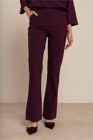 Studio Anneloes Studio Anneloes flair bonded trousers 94800 Flared 3800 blackberry