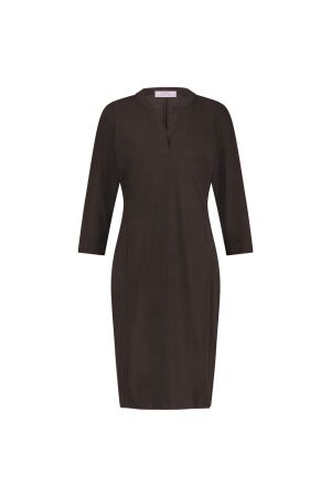 Studio Anneloes Studio Anneloes simplicity dress 94816 Jurk 8700 espresso