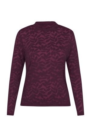 Studio Anneloes Studio Anneloes reagan lace top 91546 T-shirt Lange mouw 3800 blackberry