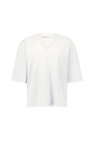Studio Anneloes Studio Anneloes fiore vneck t-shirt 94855 T-shirt Korte mouw 1000 white