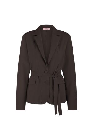 Studio Anneloes Studio Anneloes elin blazer 94859 Blazers 8700 espresso
