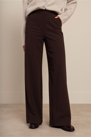 Studio Anneloes Studio Anneloes lexie winter bonded trousers 94863 Broek 8700 espresso