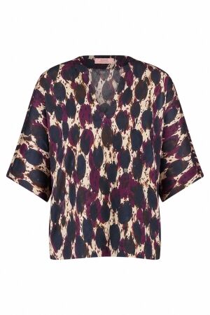 Studio Anneloes Studio Anneloes madison animal top 14007 T-shirt Korte mouw 9997 multi color