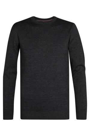 Petrol Petrol m-ros-kwr201 knitwear round neck basic Trui 9080 steal melee