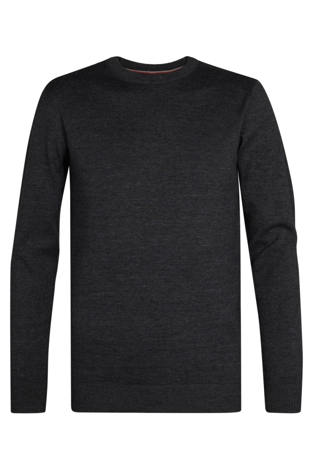 Petrol M-ROS-KWR201 Knitwear Round Neck Basic 9080 Steal Melee